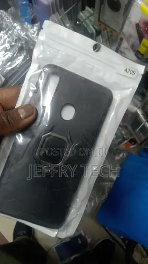 Samsung Galaxy A20S Armor Case With Ring Grip Stand Holder