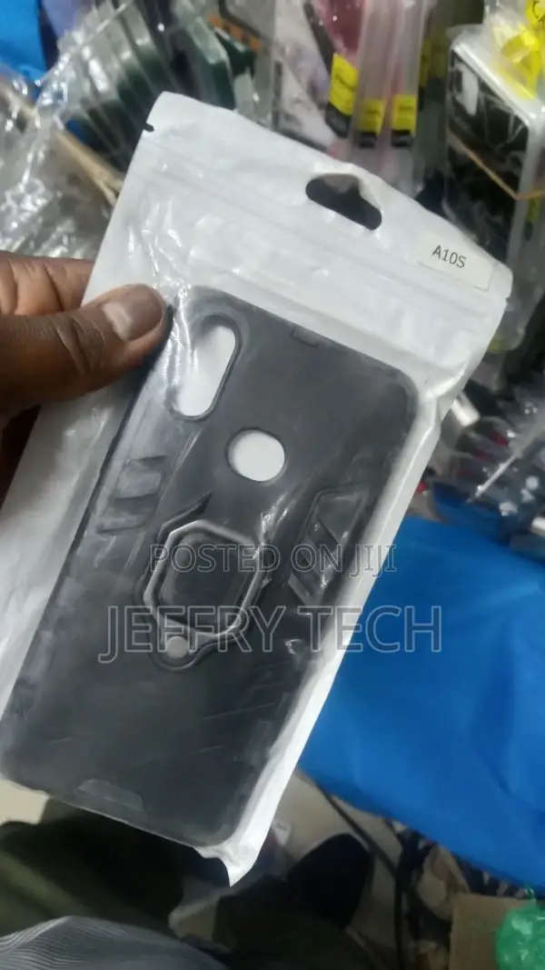 Samsung Galaxy A10s Case Armor PC Cover Metal Ring Holder Ph