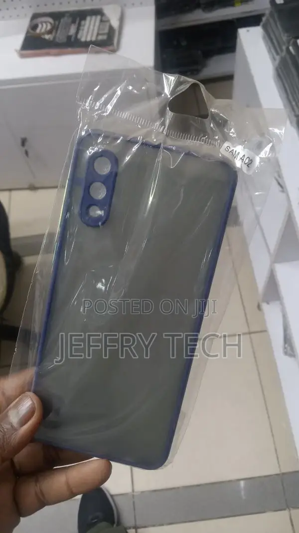 Back Cover for This Samsung A02 Smoke Casevelvet Feel Hard B