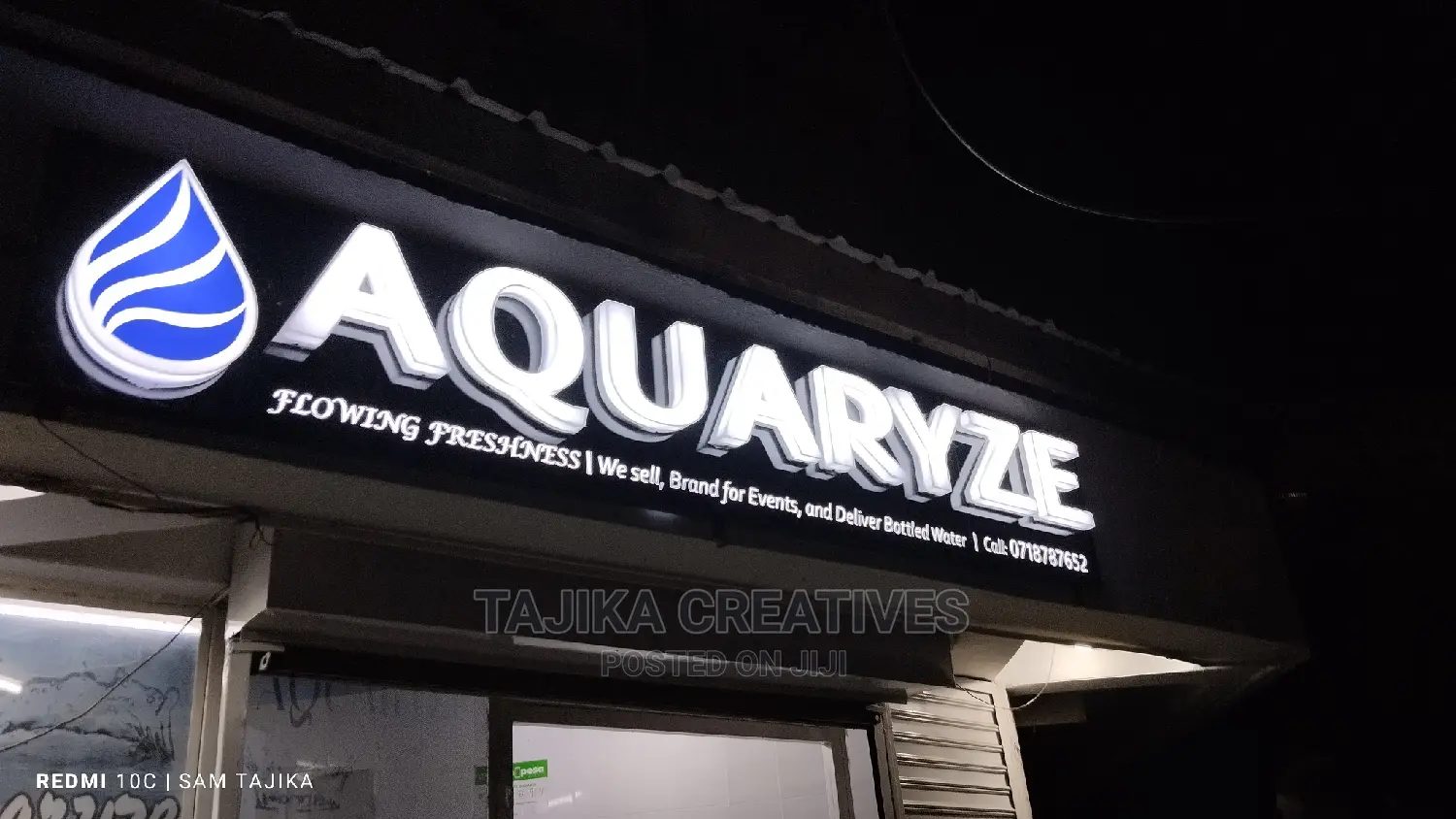 3d 2d Sign Illuminated