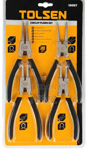 Tolsen 10097 4pcs Circlip Plier Set