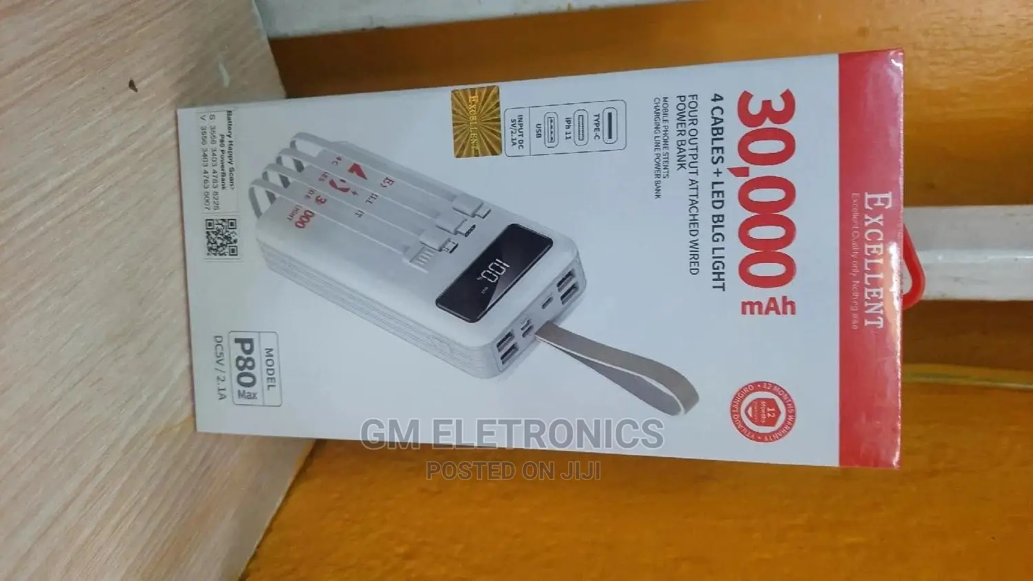 POWERBANK (Excellent)30000mah