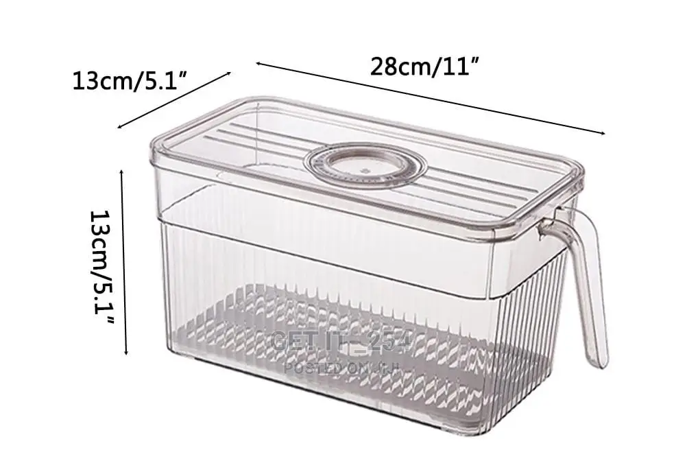 Elegant Refrigerator Storage Box With Storage Date Recorder