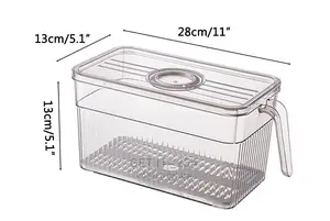 Elegant Refrigerator Storage Box With Storage Date Recorder