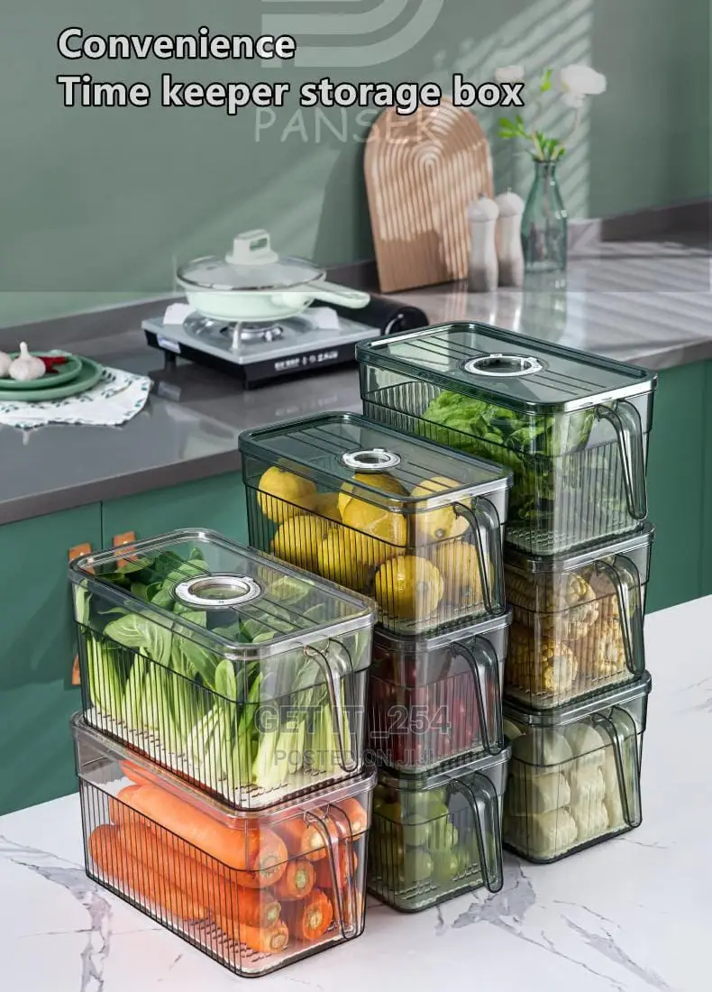 Elegant Refrigerator Storage Box With Storage Date Recorder