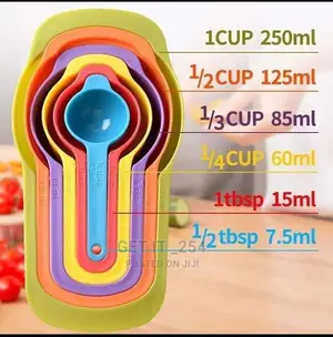 Measuring Cups a Set of 6pcs Used for Baking