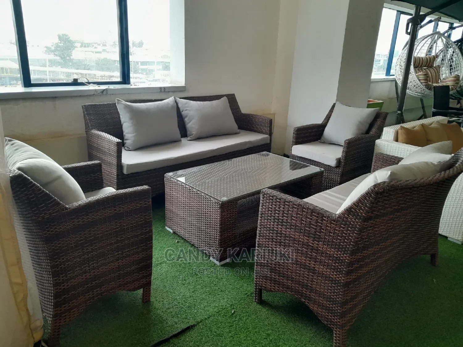 Outdoor Sofa Set Plus a Table