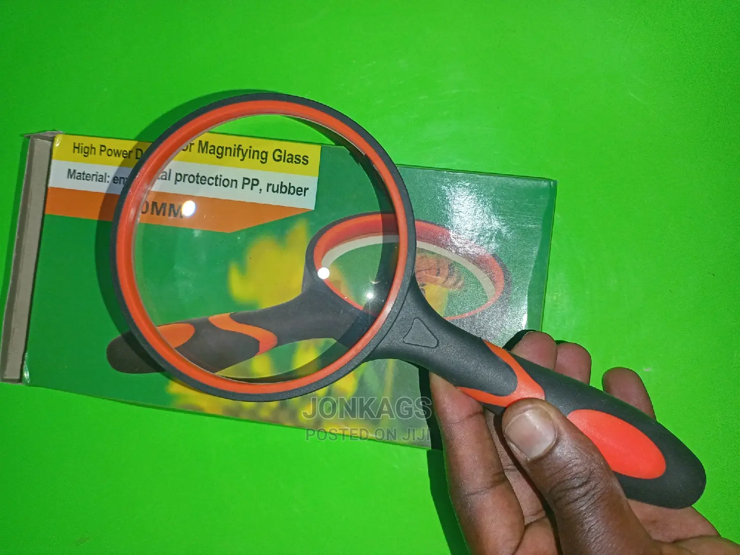 100mm Rubber Frame Magnifying Glass
