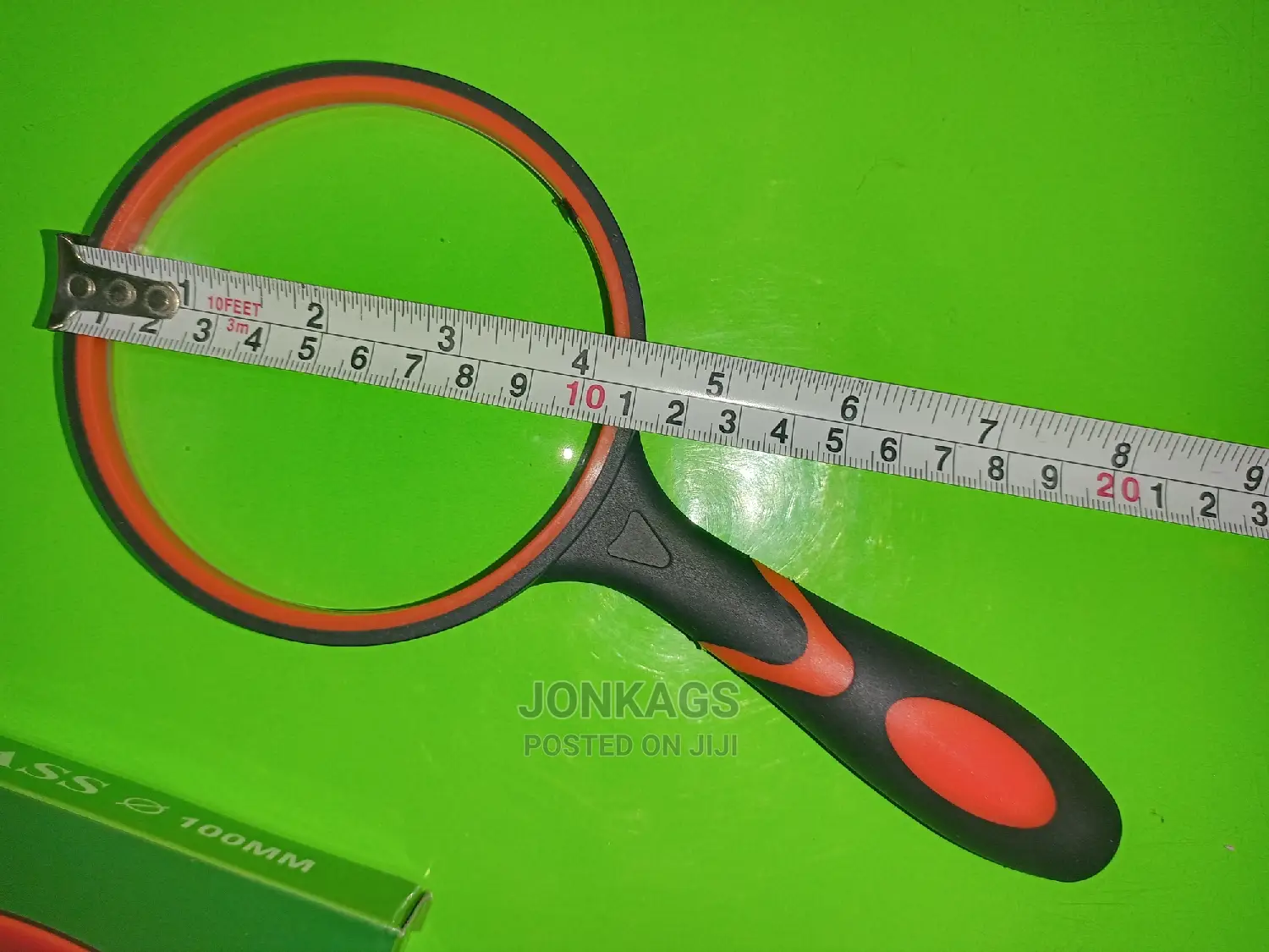 100mm Rubber Frame Magnifying Glass