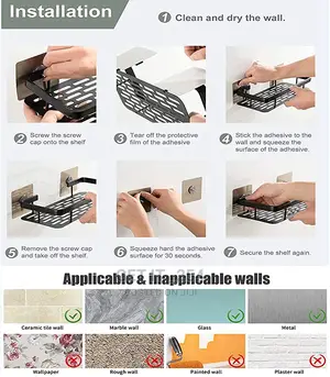 Aluminium 13cm×30cmx5.5cm Elegant Style Adhesive Bathroom Or