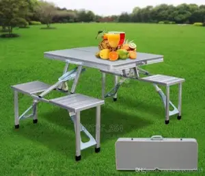Foldable Magic Picnic Table With Seats