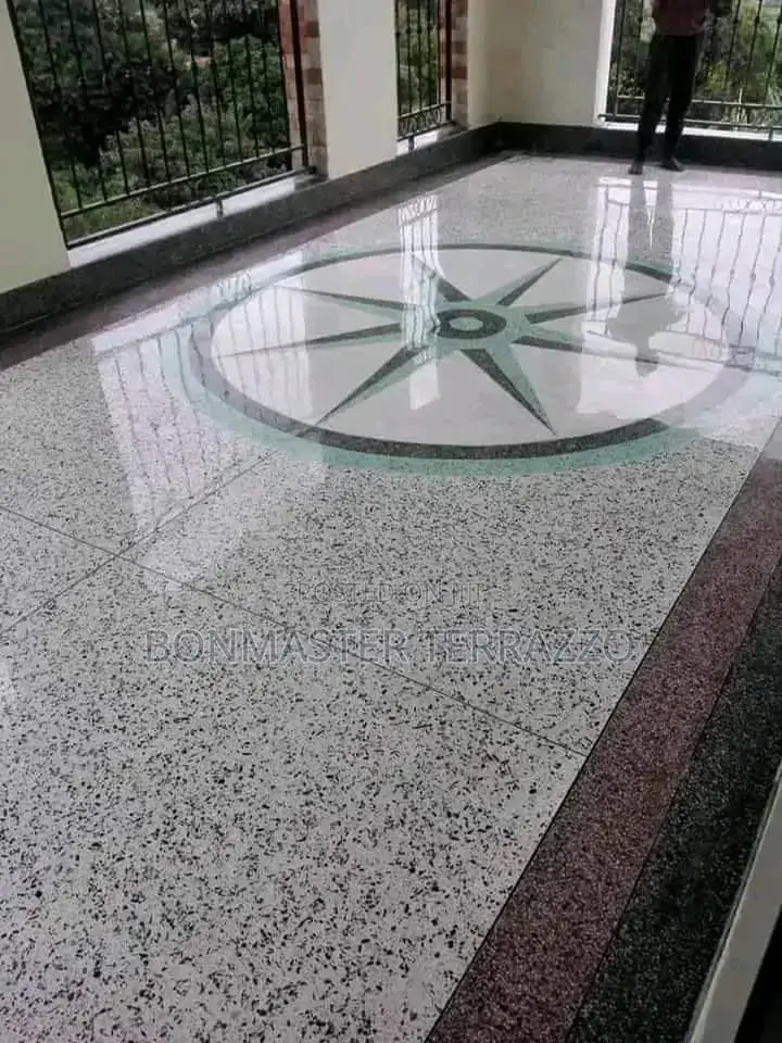 Smart Pure White Cement Terrazzo