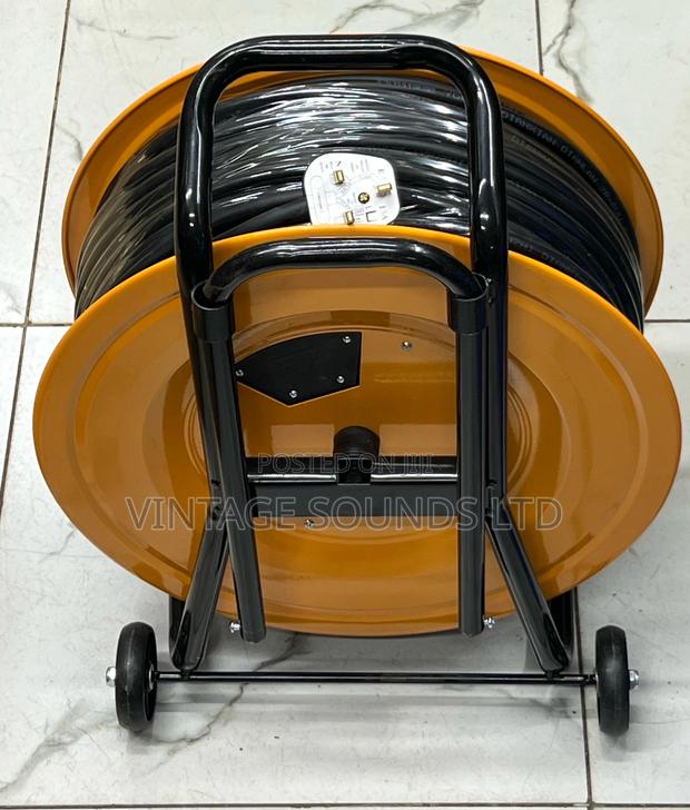 100M Industrial Power Extension Cable Reel 2.5mm Wt/4 Socket - main view