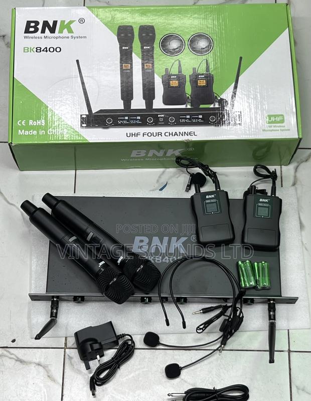 BNK BK8400 Headset Handheld Lapels Wireless Microphone Set - main view