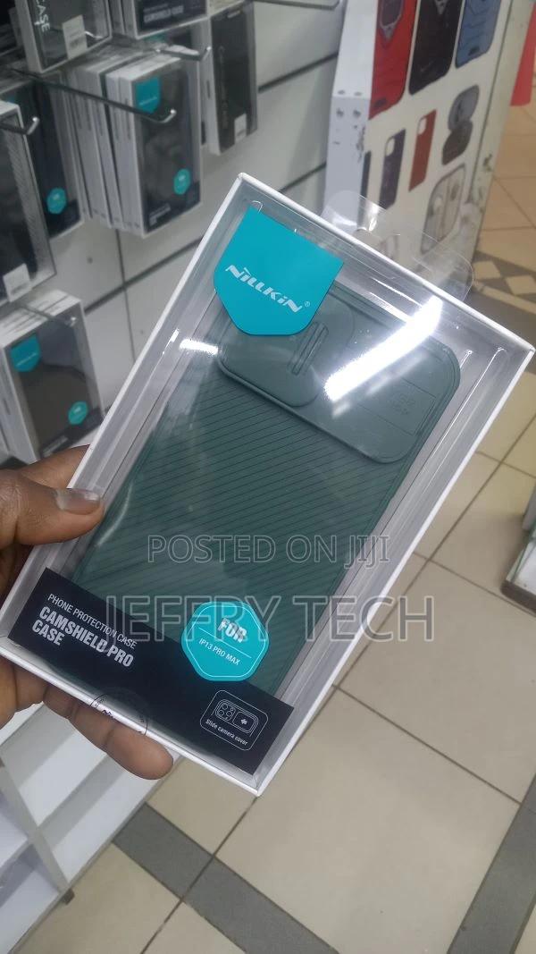 Apple iPhone 13 Pro Max Case Green Nillkin Camshield - thumbnail 3