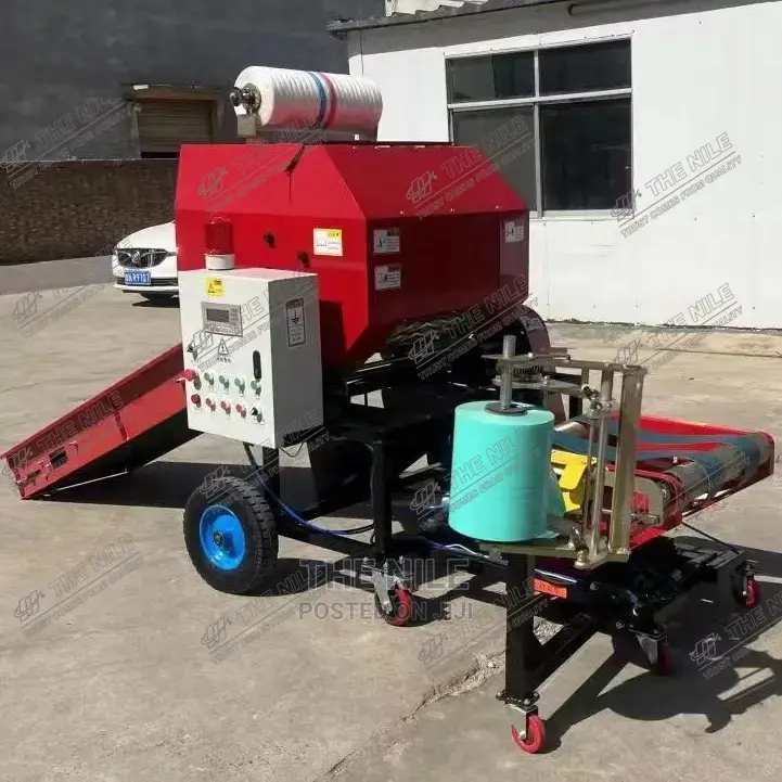 Mini Roll Round Hay Silage Hydraulic Baler Machine Wrapper