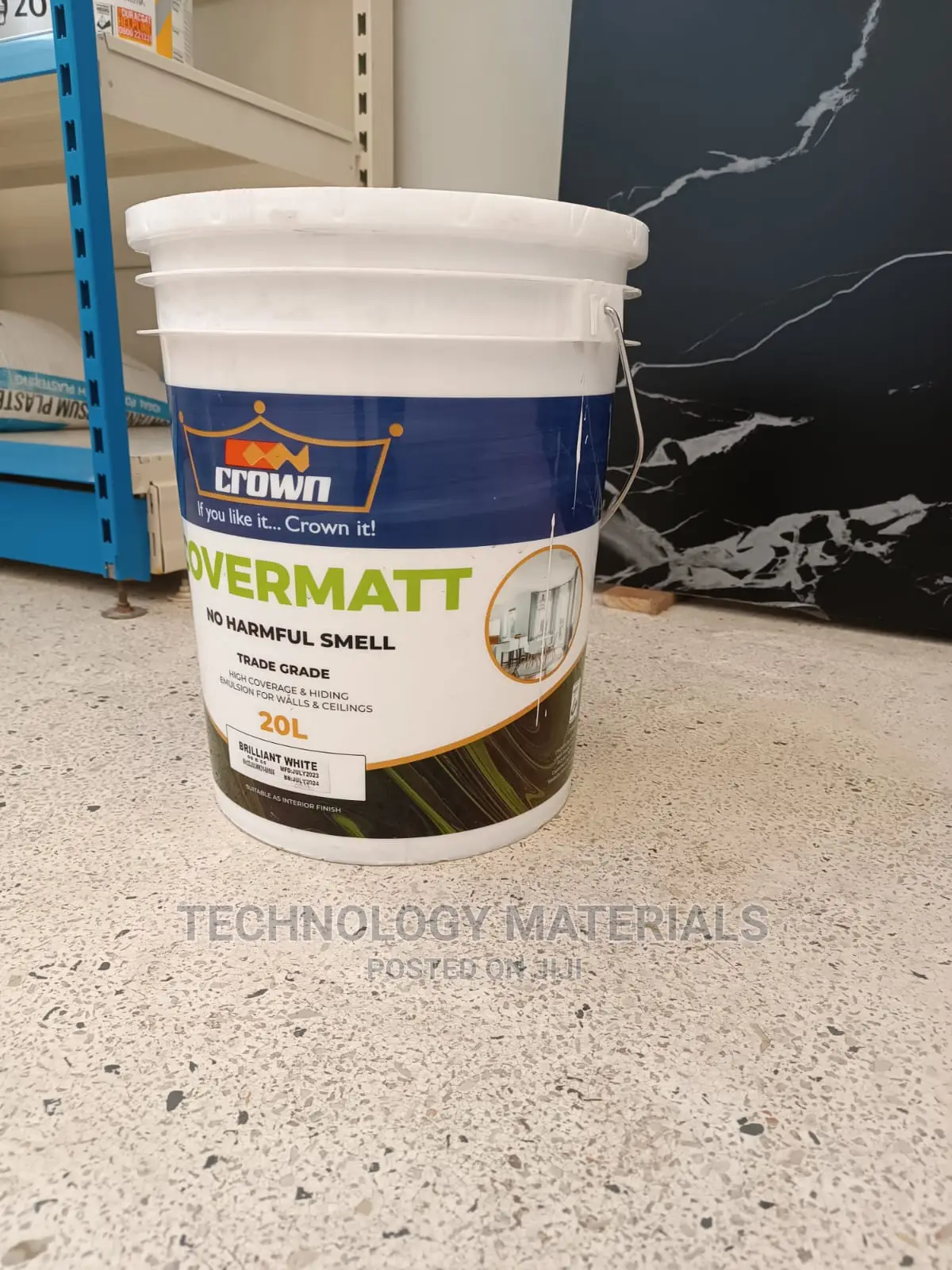 Crown Covermatt Brilliant White (20L)