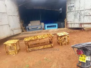Coffee Table With Two Stools on Sale