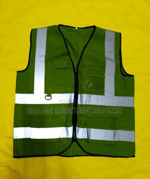 Customized Hi-Vis Green Safety Vest - main view