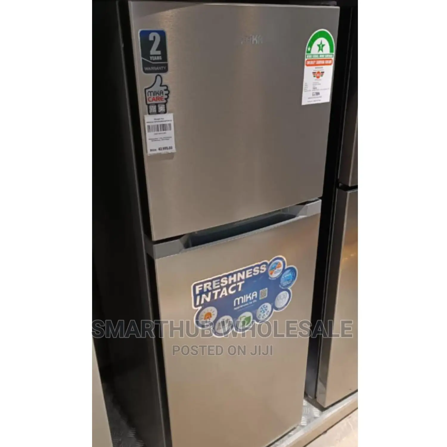 Mika 138 Litres Double Door Refrigerator