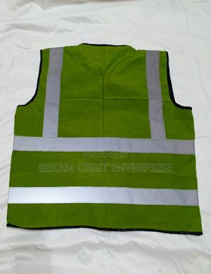 Customized Green Executive Reflective Safety Vests - main view
