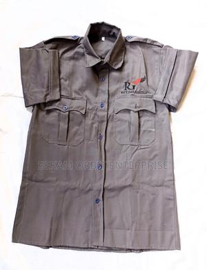 Trendy Customized Branded Security Guard Gray Shirts - main view