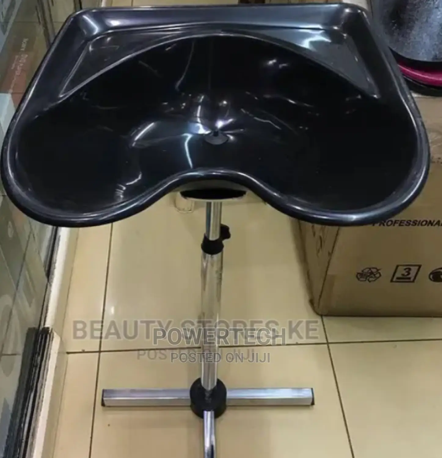 Adjustable Salon Sink, Basin With Stand for Hair Cleaning