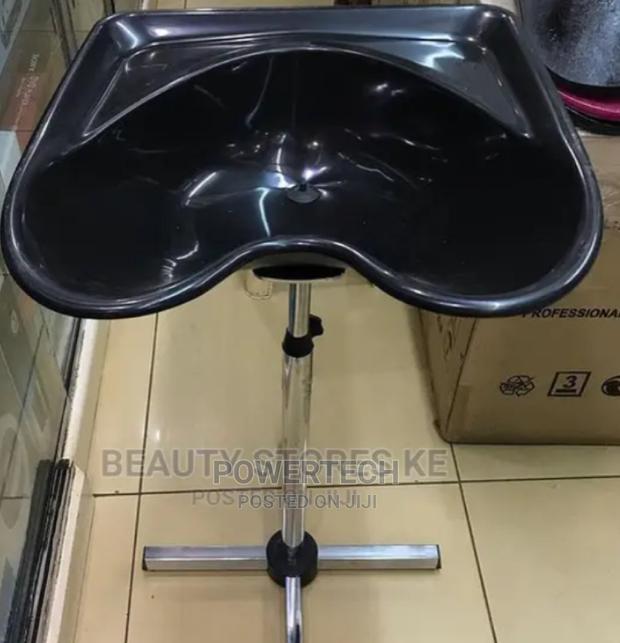 Adjustable Salon Sink, Basin With Stand for Hair Cleaning - main view