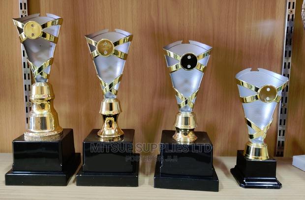 A Set of 4 Trophy Set for Awarding- School (20,25,27,30cm)