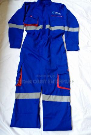 Stylish Branded Reflective Cargo Overalls - main view