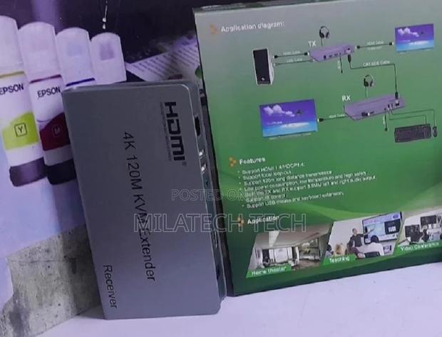 New HDMI USB KVM Extender 120M Over Cat6 KVM Extender