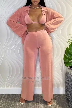 Peach 3-Piece Set/ Stylish Beach Wear