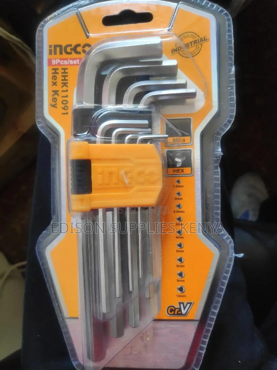 Allen Keys Ingco Hex Keys 9pcs HHK11091 Cr-v Chrome Fix Hex