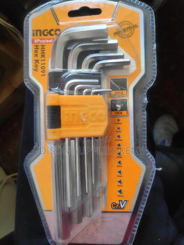 Allen Keys Ingco Hex Keys 9pcs HHK11091 Cr-v Chrome Fix Hex - main view
