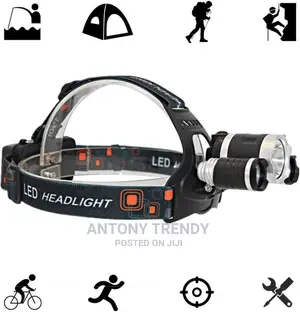 Rechargeable Waterproof Head Lamp for Outdoor Camping