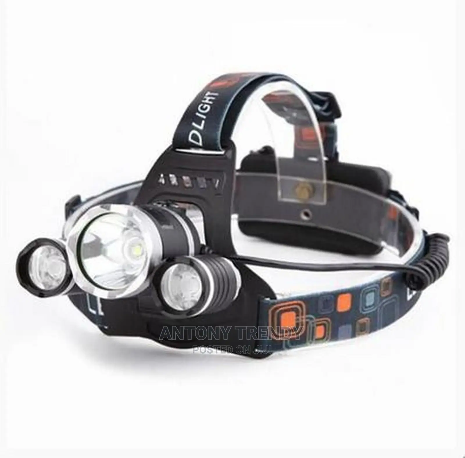 Rechargeable Waterproof Head Lamp for Outdoor