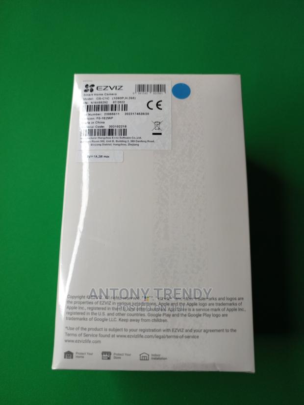 EZVIZ C1c-B Smart Home Camera 2.8mm (91°) Fixed Lens