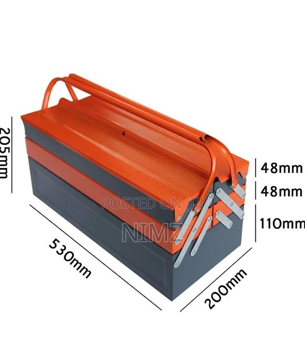 Generic 5-Layer Tool Custom Metal Empty Tool Box - main view