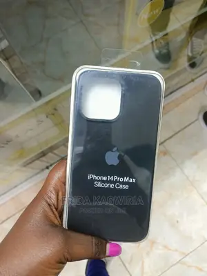 Black Silicone Case for iPhone 14 Pro Max