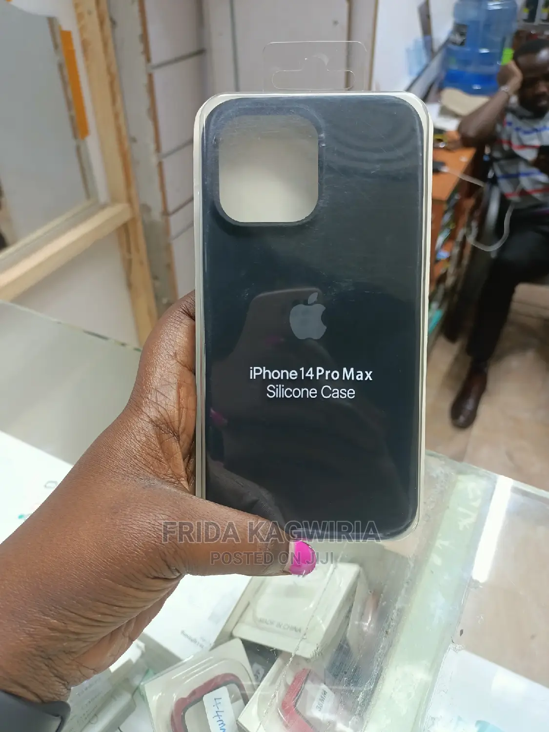 Black Silicone Case for iPhone 14 Pro Max