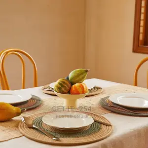 Round Woven Placemats Table Mats Set of 6 Large