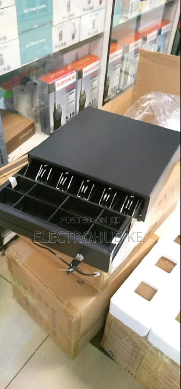 Black Safe Cash Box.5tray Cash Drawer.
