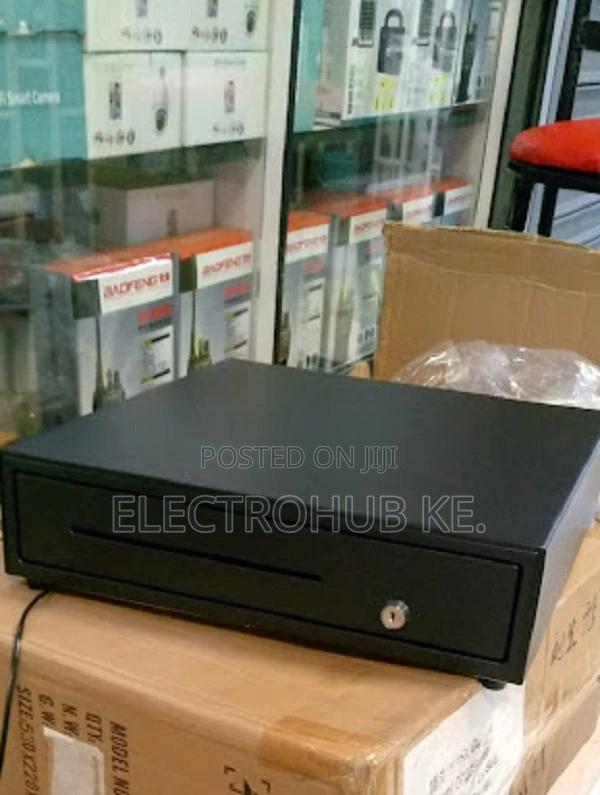 Safe Cash Drawer 5 Trays Black - main view