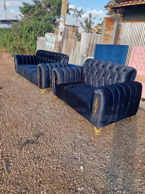 Black 5 Seater Sofa