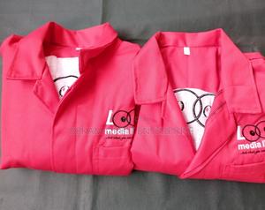 Unisex Cotton Twill Branded Dustcoats - main view