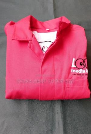 Printed Cotton Twill Red Dustcoats - main view