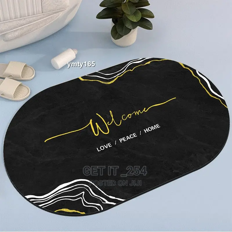 Oval Bathroom/Door Mat
Size: 40*60cm
