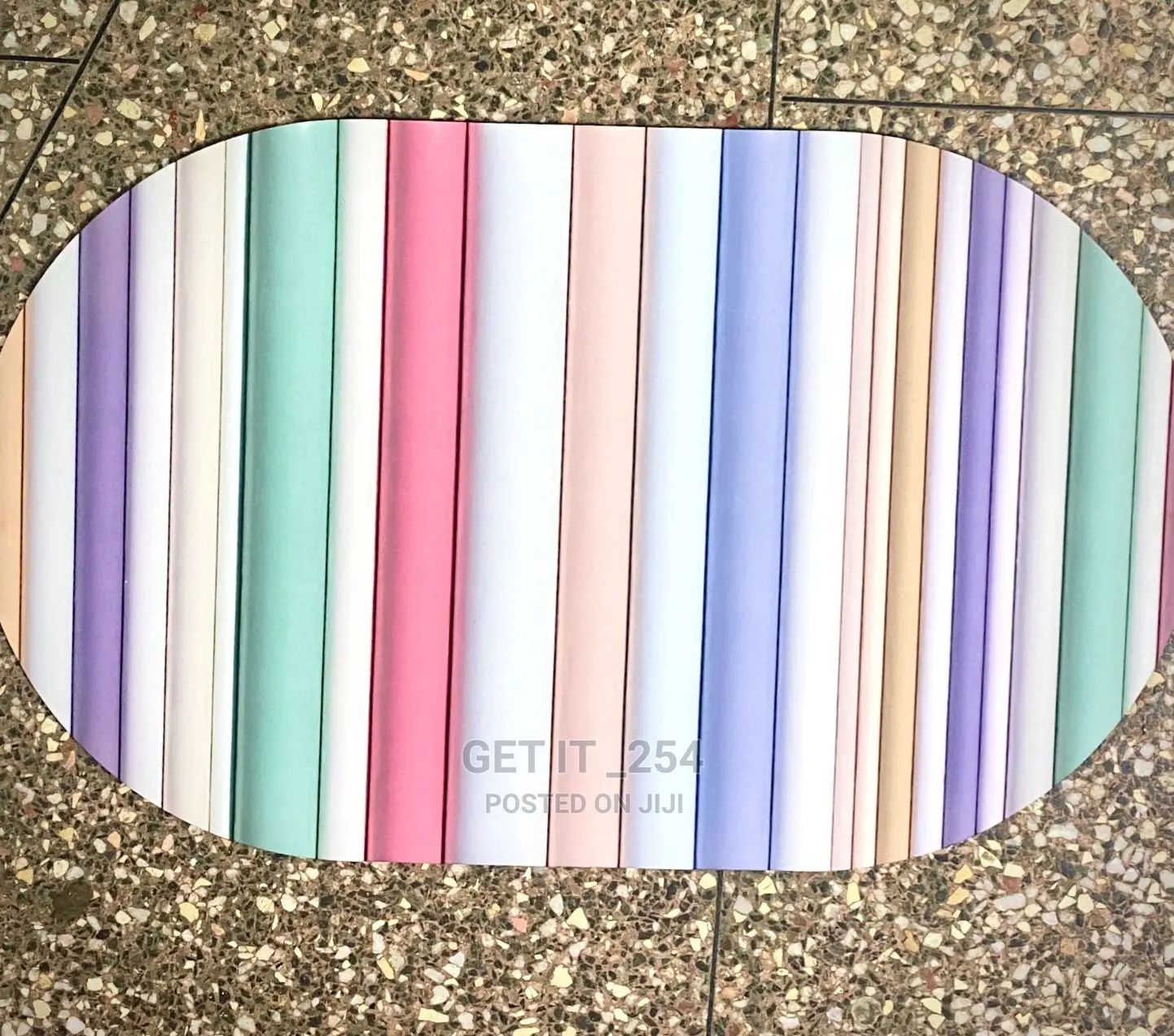 Unique 3D Oval Bathroom/Door Mat
Size: 40*60cm