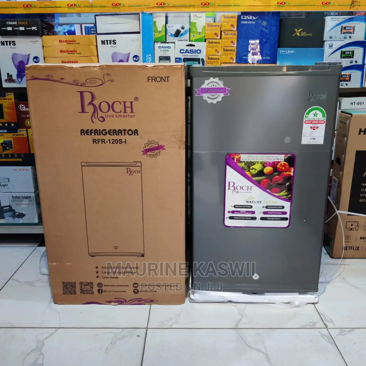 Roch 90L Single Door Fridge-RFR-120-S-I