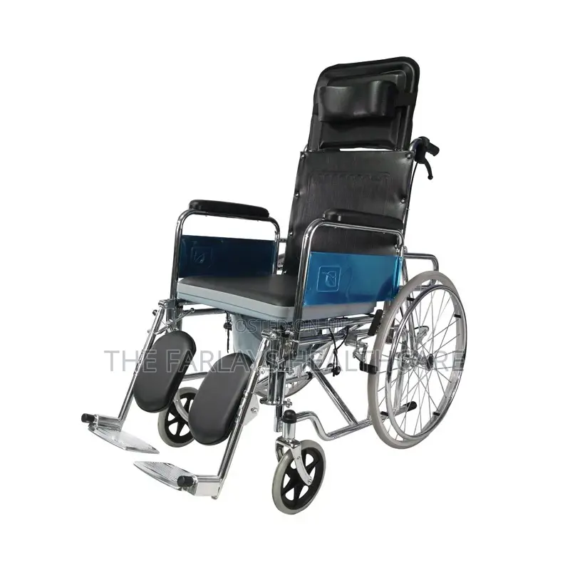 Reclining Wheelchair With Commode.":;
